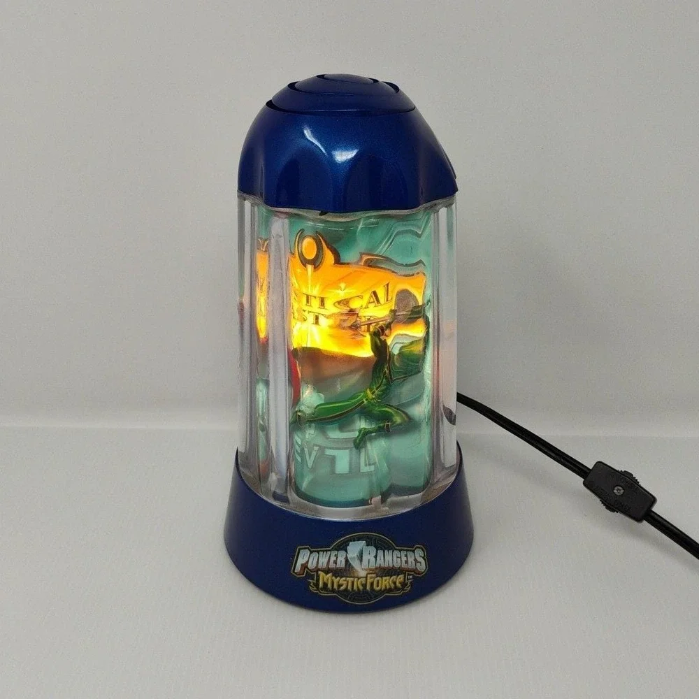 Vintage Rabbit Tanaka Power Rangers Spencers 3D Rotating Lamp - Tested & Working